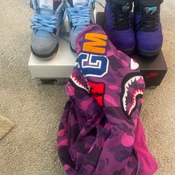 Bape hoodie , Jordan 4, Jordan 3