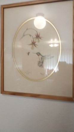 2 Beautiful Framed And Matted Pictures Of Birds By James P Townsend