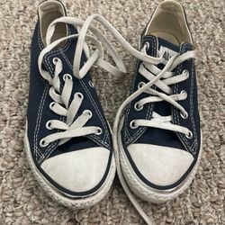 Navy Blue Little Boy Age 4-7  Converse Size 12 