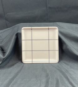 New Melamine plaid plate set 6”