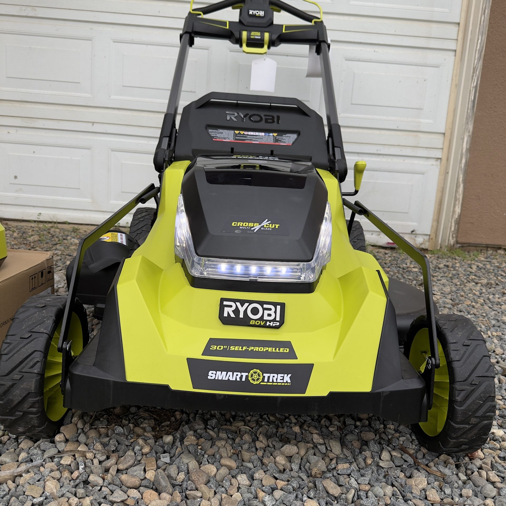 Ryobi 80v HP Brushless 30 in. Self-Propelled Multi-Blade Lawn Mower with Battery and Charger