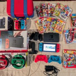 Nintendo Switch bundle - 15 Games, Accessories, Original Boxes & More