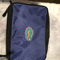 New University Of Florida / UF / Gator Cosmetic Bag / Make Up Bag / Zippered Pouch / Toiletry Bag Organizer