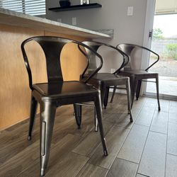 Metal chairs
