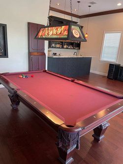 American Made Solid Maple Pool Table 