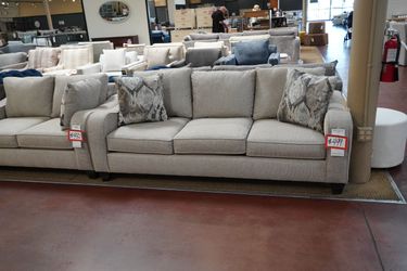 Slope Arm Sofa — Style Line (Oatmeal)