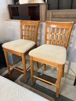 Set of 2 Wooden Bar Stools – $49.99