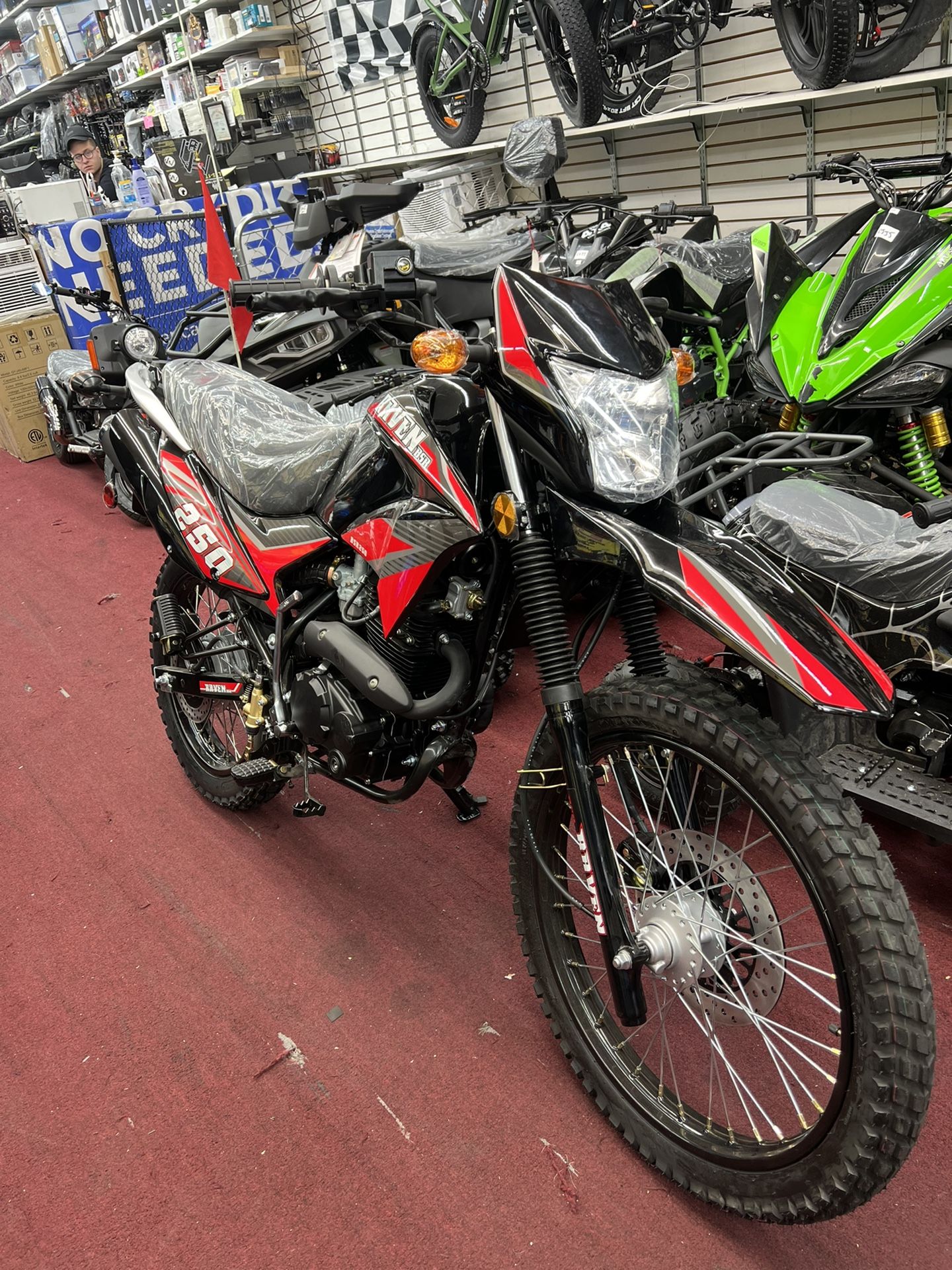 Brand New 2023 Raven 250cc Dirt Bike Manual 