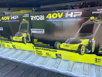 Ryobi 40V HP 20" Brushless Self-Propelled Mower Kit