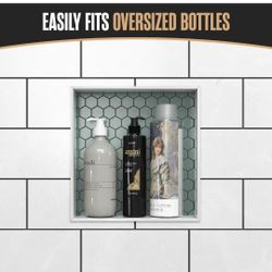 (New in Box)
Houseables Shower-Niche, Insert Storage-Shelf, 12x12 Inch, Installation Size: 13”x13”, Grey, XPS Foam, Leak-Proof, Waterproof, Recessed P