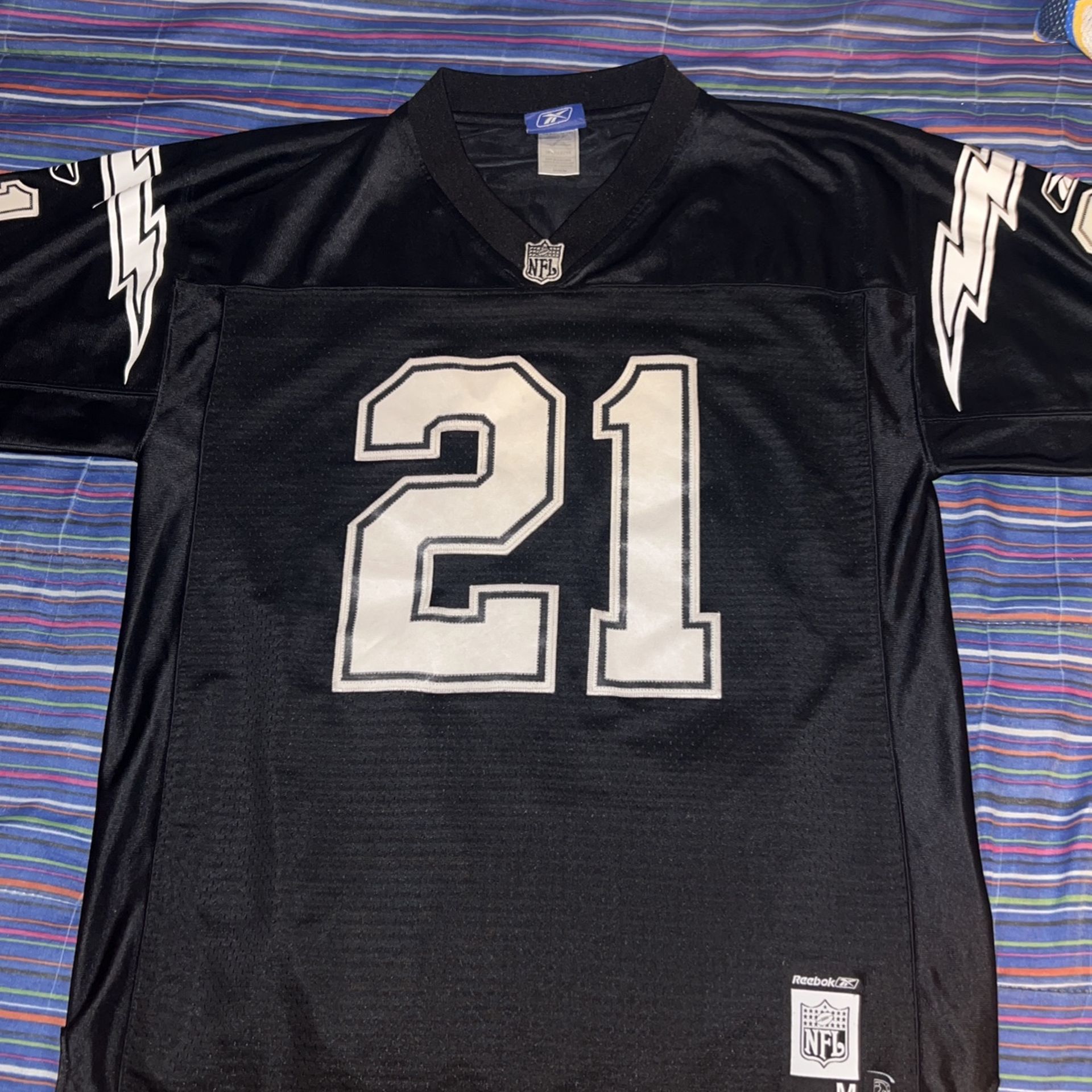 Reebok, Ladainian Tomlinson, Black, Medium