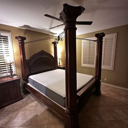 6-piece Luxury Hardwood Bedroom Furniture Set