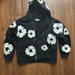 Denim Tears black & white hoodie Size L #denimtears #goth