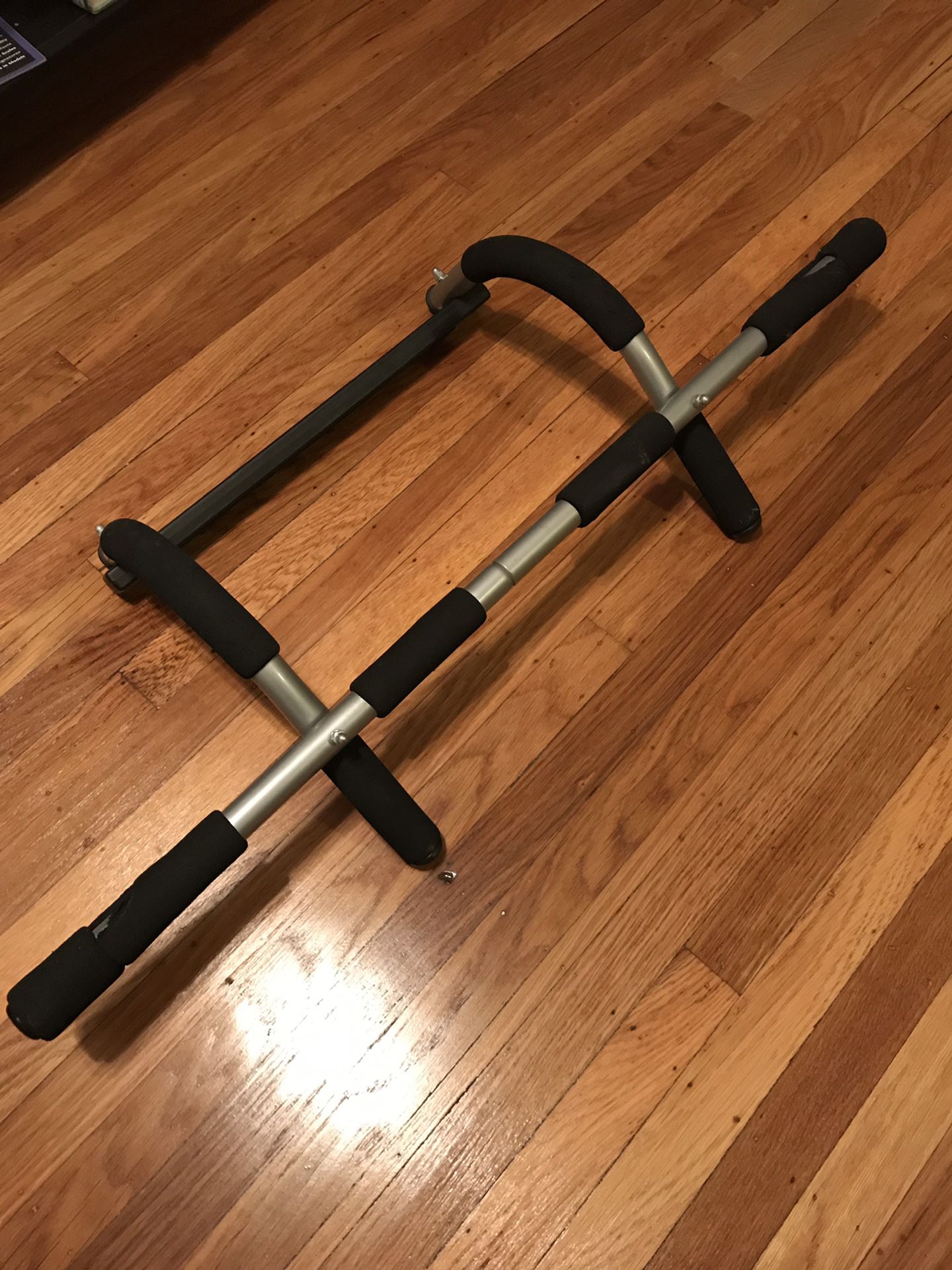 New 10lb medicine ball and used pull up bar. $10 for the pair.