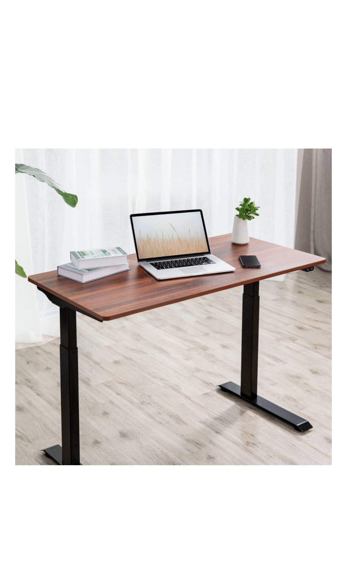 Insignia™m - Adjustable Standing Desk with Electronic Control - 47.2" - Mahogany