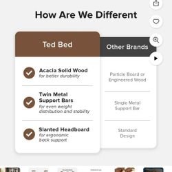 Twin Bed Frame and Mattress 