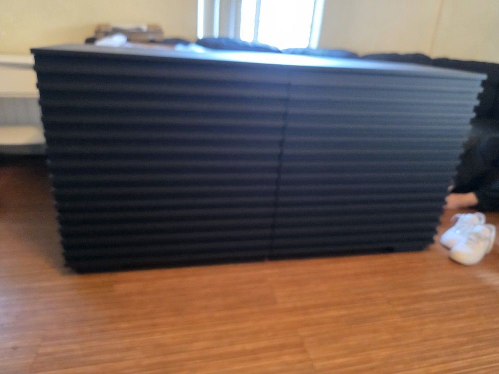 Solid Wood Dresser Matte Black