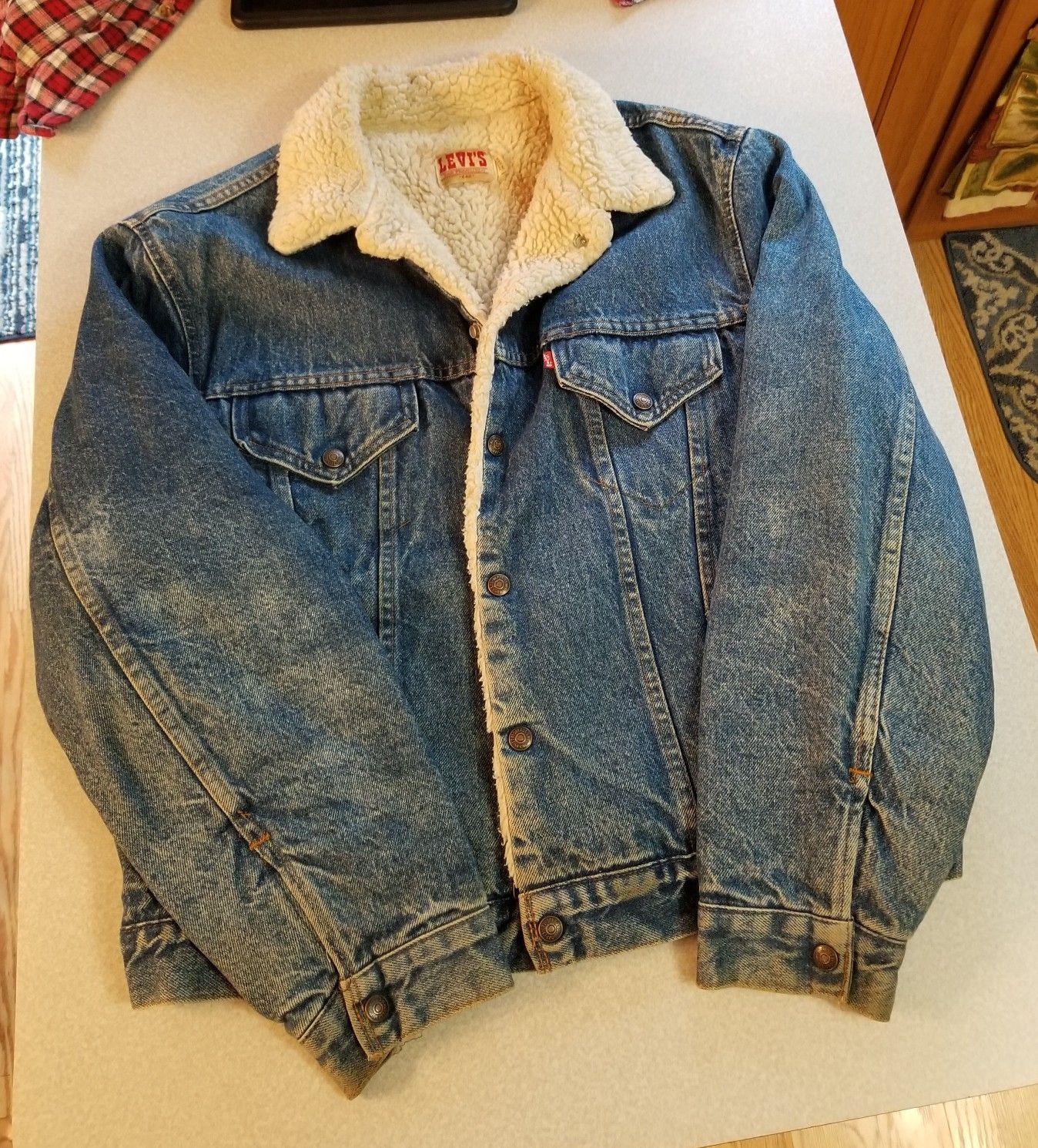 Vintage 1960's LEVIS denim jacket sherpa lined