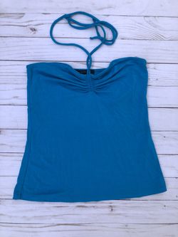 Forever 21 Turquoise Halter Top