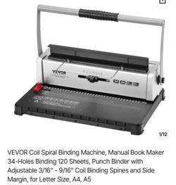 Coil Spiral Binding Machine