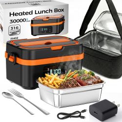 Rechargeable Electric Heated Lunch Box – 30000mAh Battery – 1.35L Food Warmer