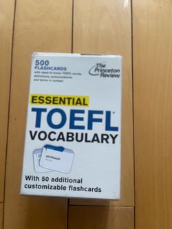 500 TOEFL flashcards