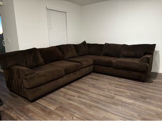 Brown sectional