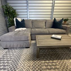 Crate & Barrel Axis Chaise Sectional