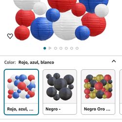 Paper Lanterns Birthday Decoration 