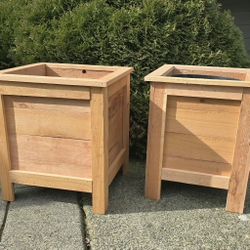 Modern Cedar Planter