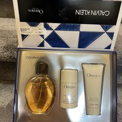 Calvin Klein Mens Obsession New Perfume Set $75 