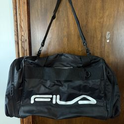 Vintage FILA Large Black Duffle Bag