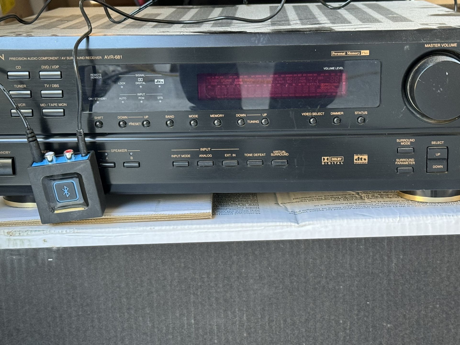 Denon AVR 681 With Bluetooth Adapter