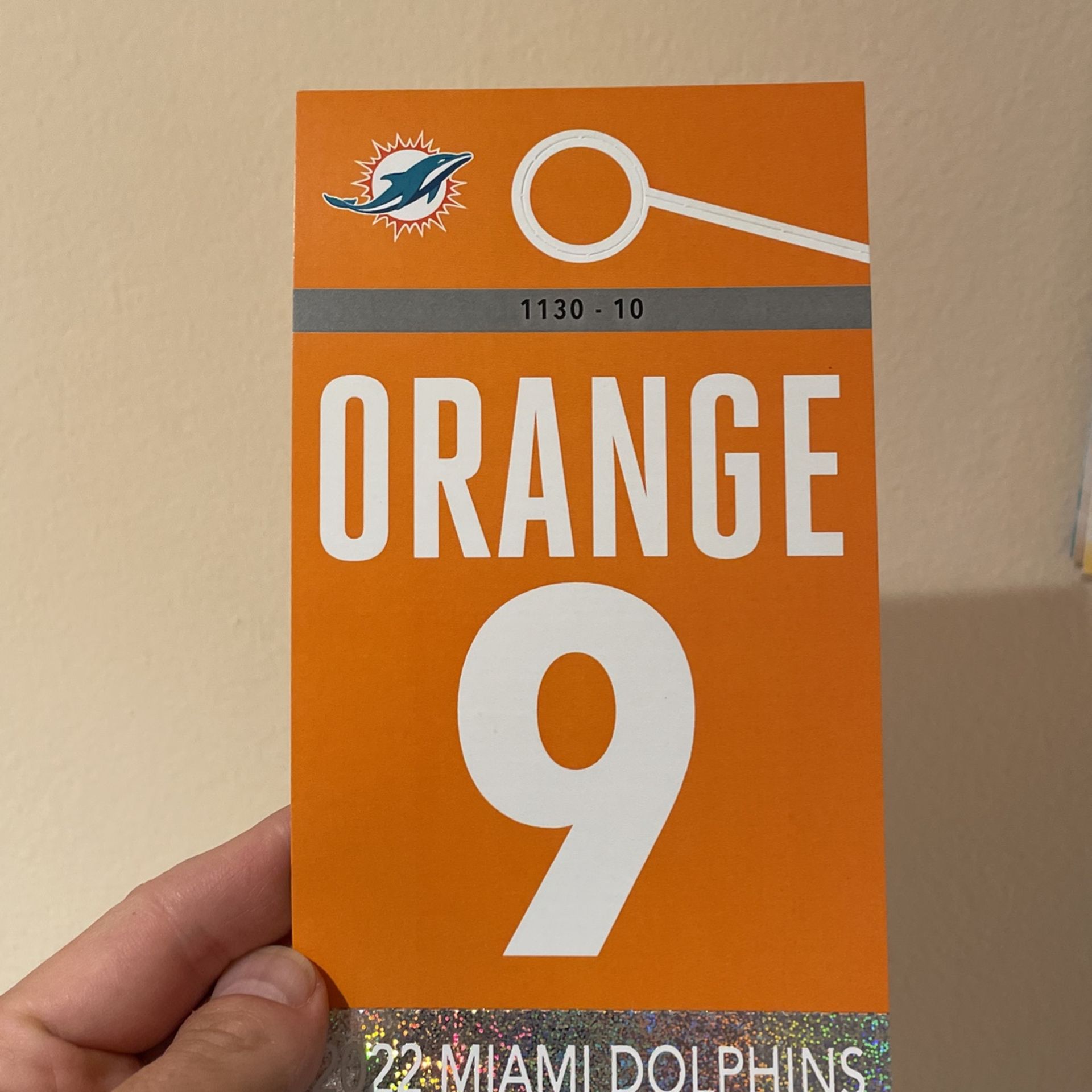 Parking Pass For Xmas Day Fins Packers 