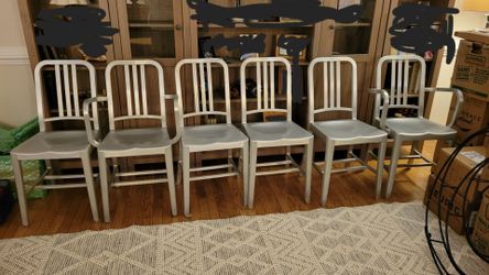Set of 6 indoor/outdoor dining chairs