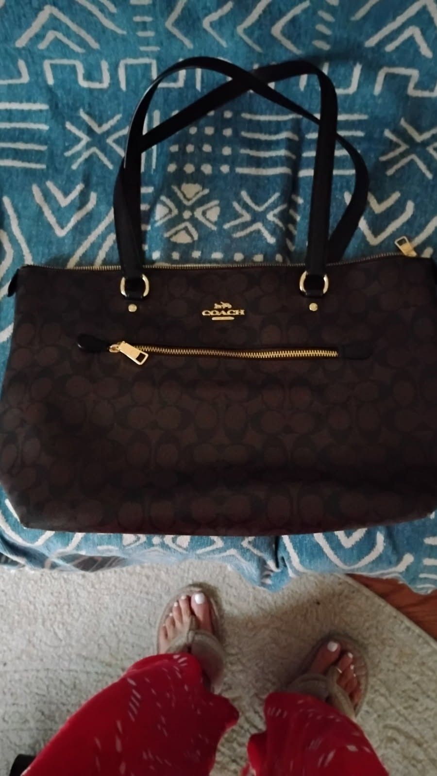 Authentic Coach Bag. Brown