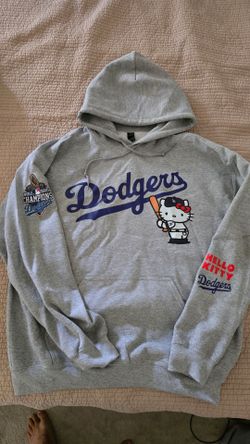 Large Hello Kitty Dodgers Hoodie Sweatshirt