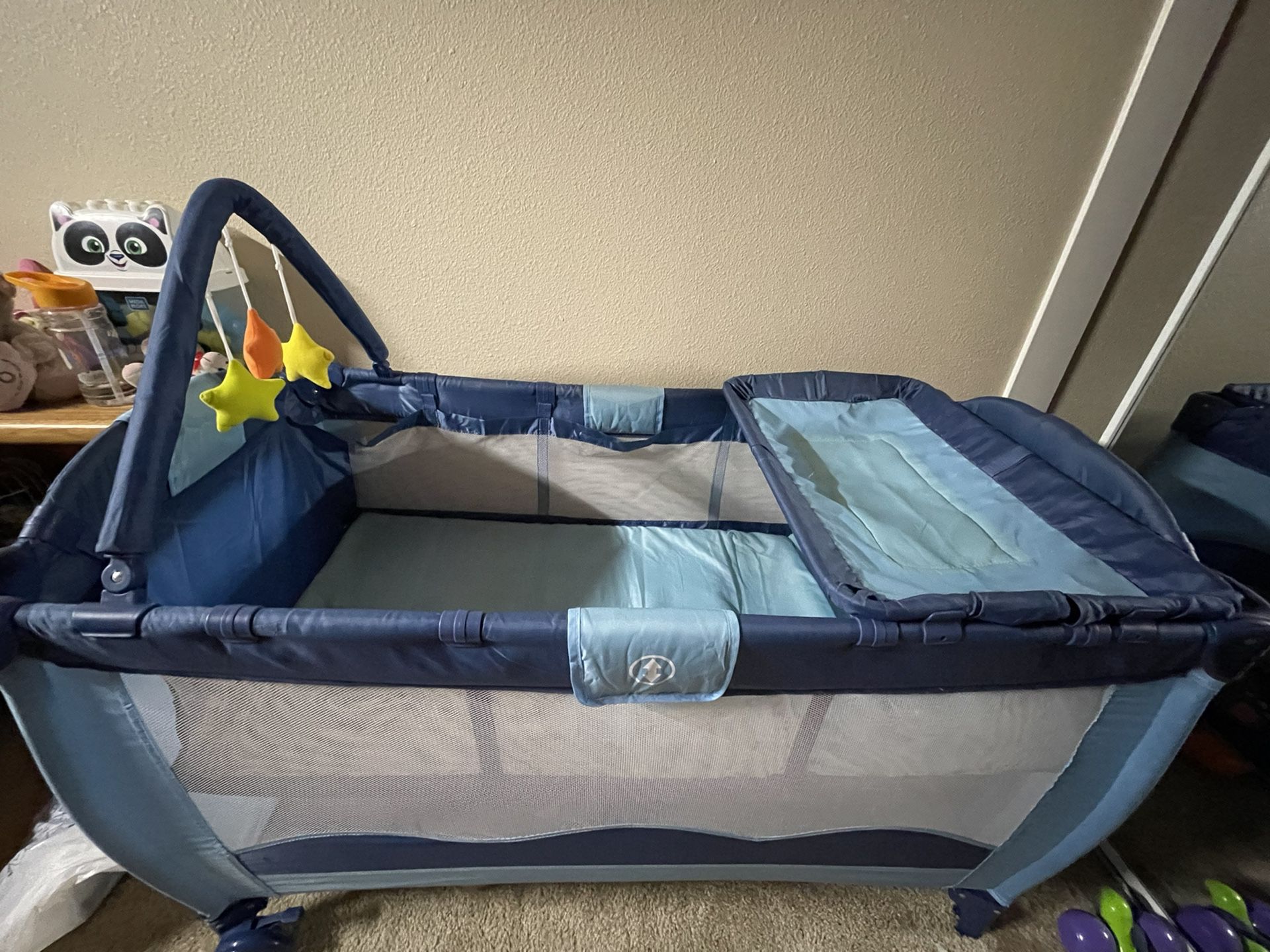 Pack And Play Baby Bed With Diaper Changing Station And Playard 