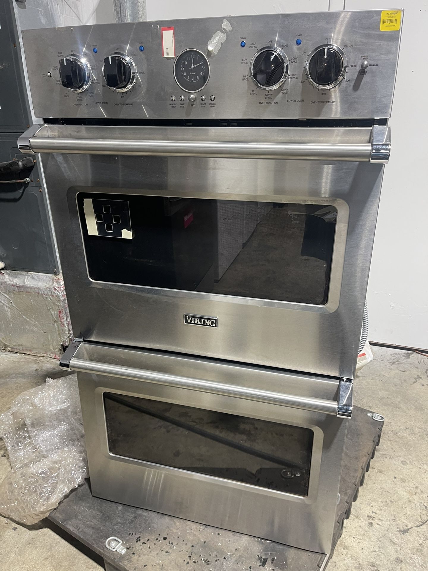 Double oven Viking new stainless steel 