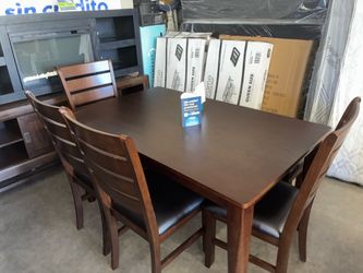 Large wooden table