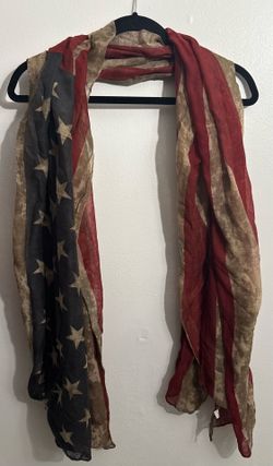 Distressed American Flag Scarf