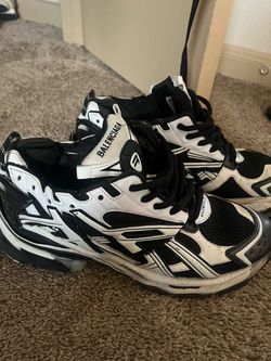 Balenciaga Runner Sneakers Black White