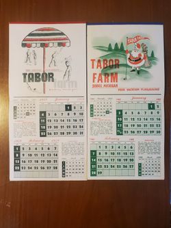 Lot of Tabor Farm Calendars 1(contact info removed)