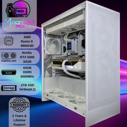 Ryzen 9 9950X3D / RTX 5090 “White Out 90 Nebula” - Gaming, Streaming, Productivity, Creator & Ai PC