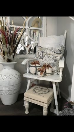 set of three decorative pumpkins