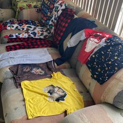 Lot Of Kids Pajamas & Holiday Shirts Size 4/5