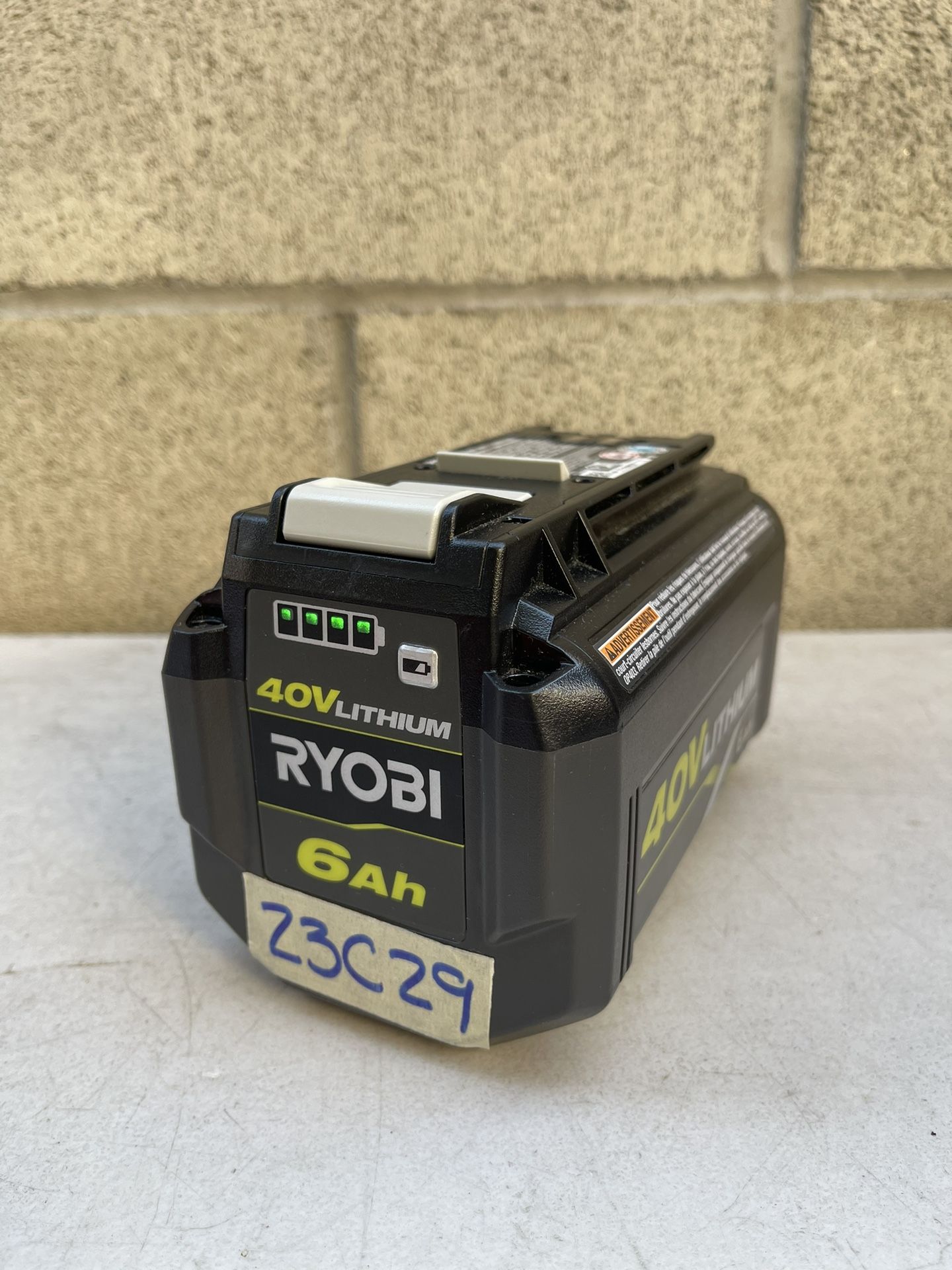 RYOBI 40V 6.0 Ah Battery