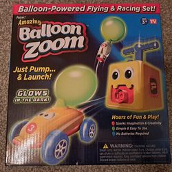Balloon-Powered Flying and Car Racing Toy Set