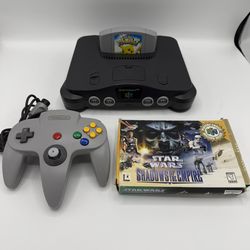 N64 Console Lot W/Two Games And Controller
