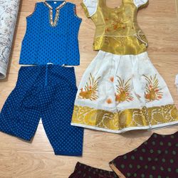 3 Indian Outfits For Girl Age  5 Years.